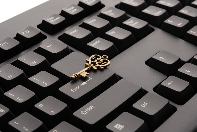klíč na klávesnici